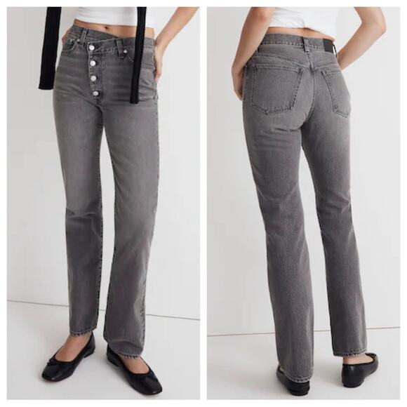 Madewell Denim - Madewell The '90s Straight Jean Rigid in Burwick Wash - Size 27